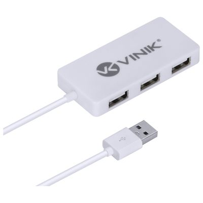Hub USB 2.0 com 4 Portas e 1,2M de Cabo Branco - HUV- 20-B