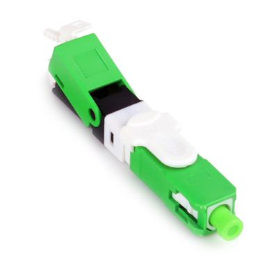 Fast Connector SC/APC com CLIP e Trava Verde