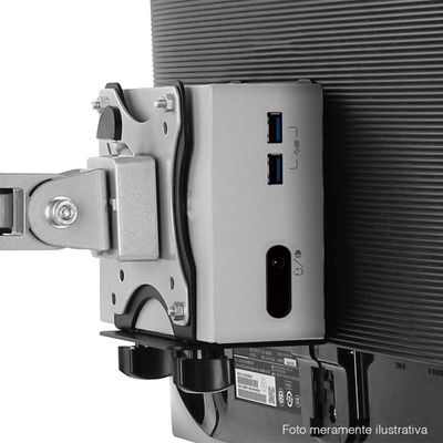 Suporte para NUC, THIN Client, Liva e Mini PC Suspenso PLMSC01