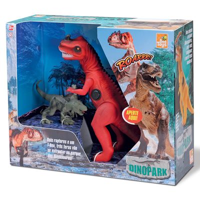 Tiranossauro Rex Com Dois Filhotes 652 Bee
