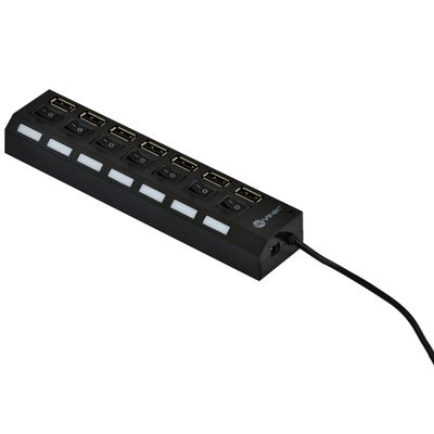 Hub USB 2.0 7 Portas com Cabo e LED Indicador - HUV- 40