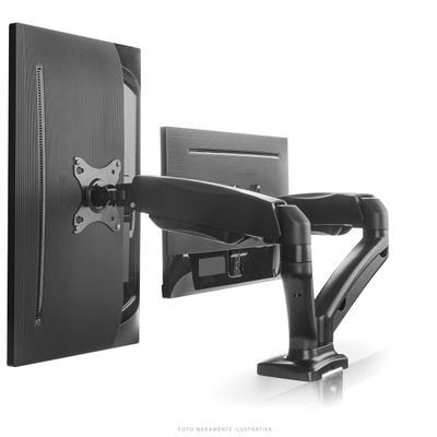 Suporte a GAS para 2 Monitores 13 a 27 Vesa 100X100 SM-341B