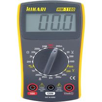 Multimetro Digital HM1100 AMARELO/CINZA Hikari