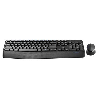 Wireles Combo Logitech Teclado + Mouse sem Fio MK345 USB Preto