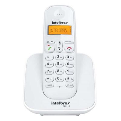 Telefone Intelbras sem Fio TS3110 Branco - 4123010