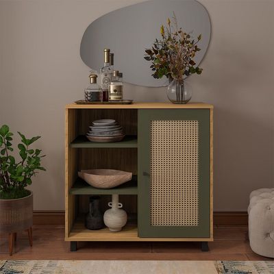 Buffet Charlotte 1 PT Carvalho e Menta