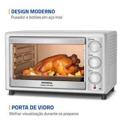 Forno Elétrico 42L Family II Mondial Branco 1600W - FRN-42-WI 220V