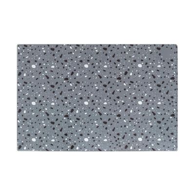 Tábua de Vidro para Corte Terrazo Cinza Escuro 20cm x 30cm