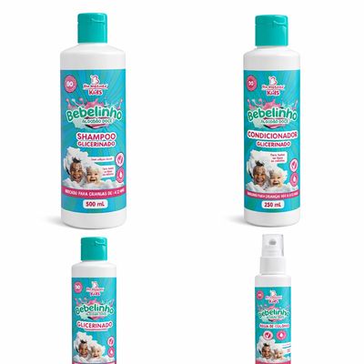 Kit Cabelo e Corpo Bebelinho Algodão Doce
