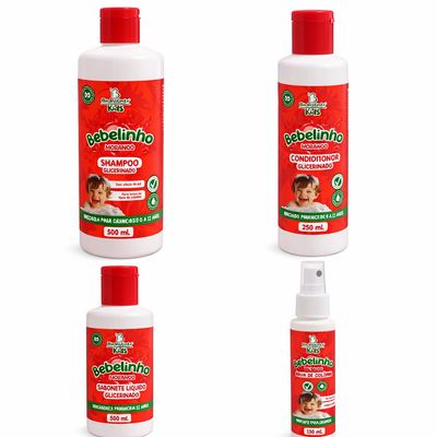 Kit Cabelo e Corpo Bebelinho Morango