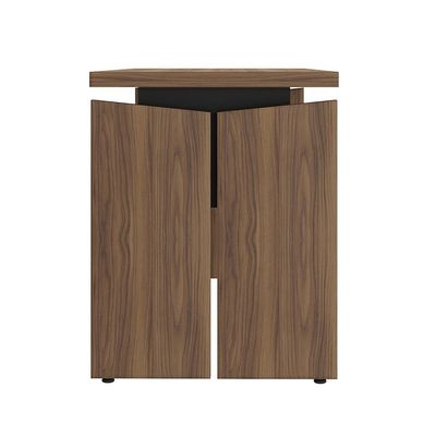 Mesa de Escritório Lane Nogal e Preta 145 cm