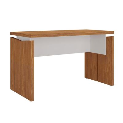 Mesa de Escritório Lane Freijó e Branca 145 cm