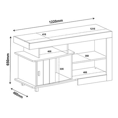 Rack Royal Pinho 122 cm