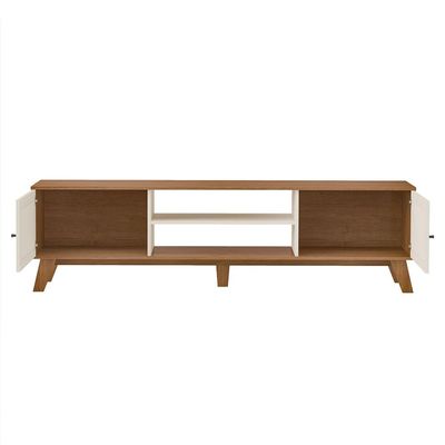 Rack para TV até 75 Polegadas Charlotte 2 PT Cinamomo e Off White