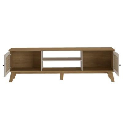 Rack Charlotte 2 PT Carvalho e Off White 180 cm