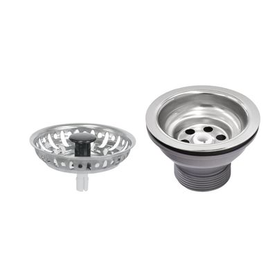Cuba de Embutir Tramontina Luna 30 BL Standard em Aço Inox Polido 30 cm com Válvula