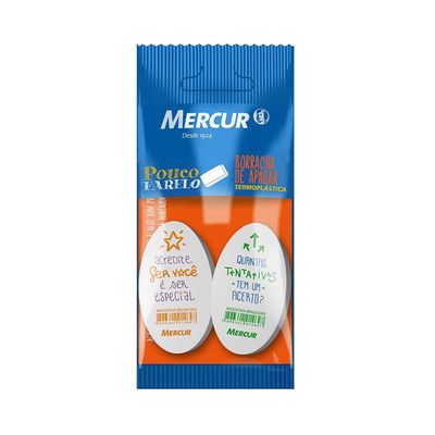 Borracha Oval Frases com 2 Mercur UNICA