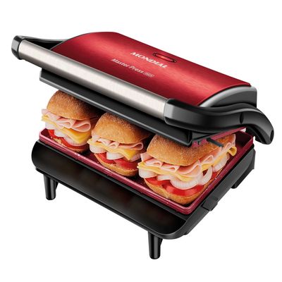Master Press Inox Mondial Vermelho 1000W PG-01-RC-CL 127V