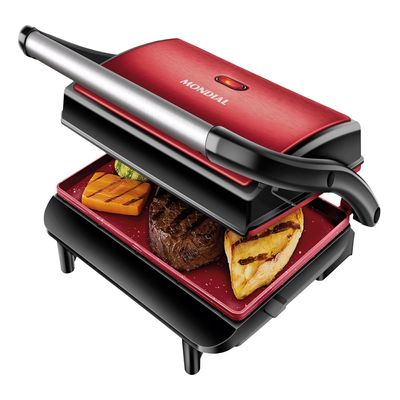 Master Press Inox Mondial Vermelho 1000W PG-01-RC-CL 127V
