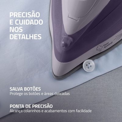 Ferro a Vapor Mondial Lilás 1800W- FVN-02-L 127V