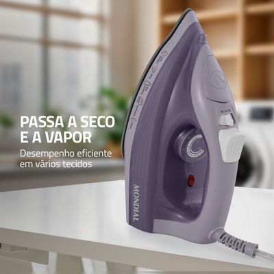 Ferro a Vapor Mondial Lilás 1800W- FVN-02-L 127V
