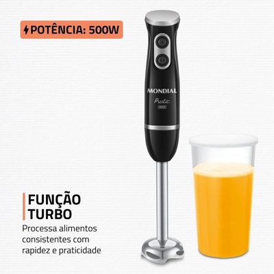 Mixer Pratic, Mondial Preto/Inox 500W - M-17-BI 127V