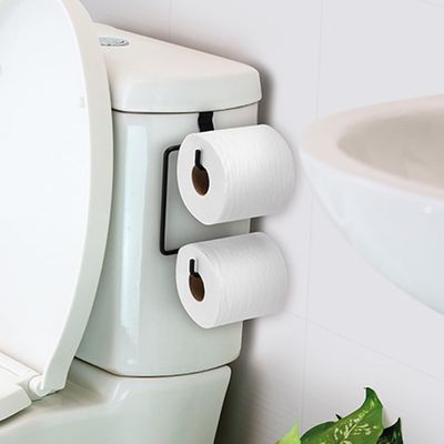 Suporte para Papel Higiênico Arthi Duplo com Caixa Acoplada Preto UNICA
