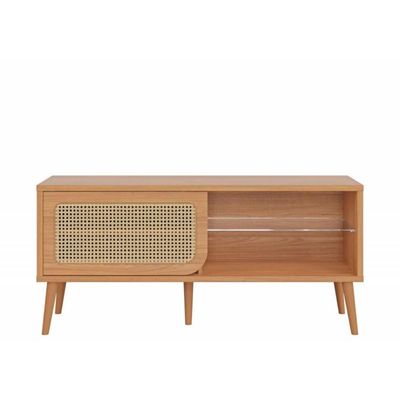 Rack Tela para TV em MDF 135 cm com 1 Porta de Correr Freijó Dalla Costa
