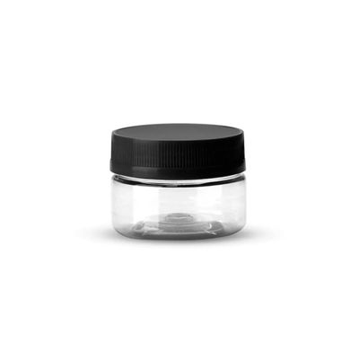 48un Pote Multiuso Plástico 100ml com Tampa Preta G1510 Galvanotek