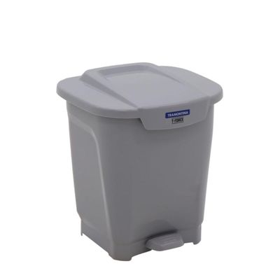 Lixeira Tramontina T-Force em Polipropileno Cinza 25 L