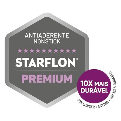 Jogo de Panelas Tramontina Mônaco Induction em Alumínio Antiaderente Starflon Premium Preto 5 Peças