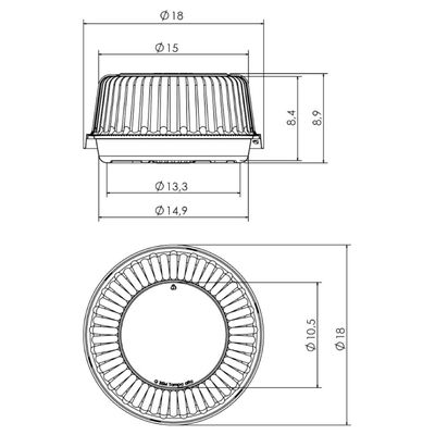 Embalagem Para Bolo G35MA Base Branca 100un 500g Galvanotek
