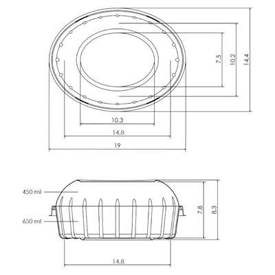 Embalagem Mini Colomba G34P Transparente 150un 16,5x12x8cm Galvanotek