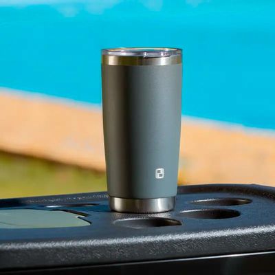 Copo Térmico 500ml Everest Cinza Inox com Tampa Soprano