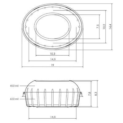 Embalagem Mini Colomba G34P Transparente 150un 16,5x12x8cm Galvanotek