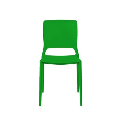Cadeira Empilhável Urano Verde em Polipropileno