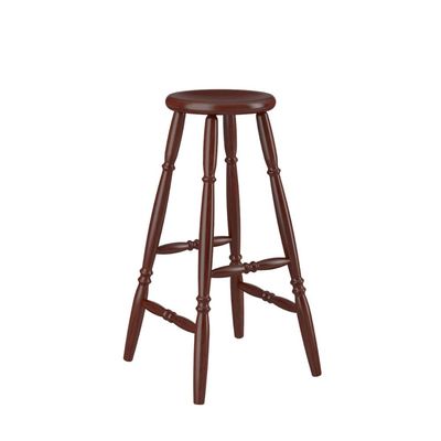 Banqueta Alta em Madeira 75cm Castanho Acetinado 170EA Piratini