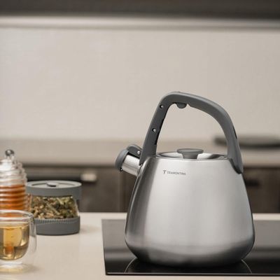 Chaleira com Apito Indução Tramontina 4L em Aço Inox Cabo de Nylon