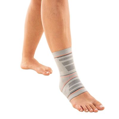 N1 Sport Tornozeleira Training Fechada Cinza GG Knit 3D com