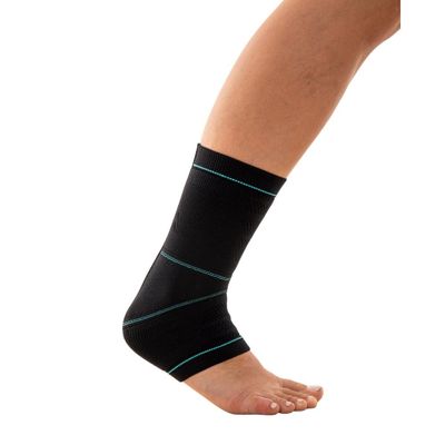 N1 Sport Tornozeleira Training Fechada Preta GG Knit 3D com