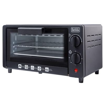 Forno Elétrico Black+Decker FT9N 9L Timer 60min Vidro Temperado 250°C preto / 110