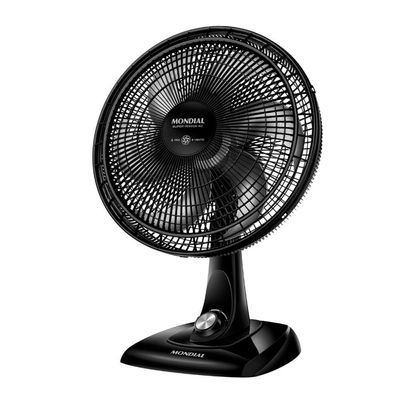 Ventilador de Mesa 40cm Mondial Super Power VSP-40-B 6 Pás 3 Velocidades - Preto Preto / 110