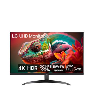 Monitor LG 32`` 4K UHD 32UR500-B AMD Free Sync MaxxAudio Black Stabilizer Preto