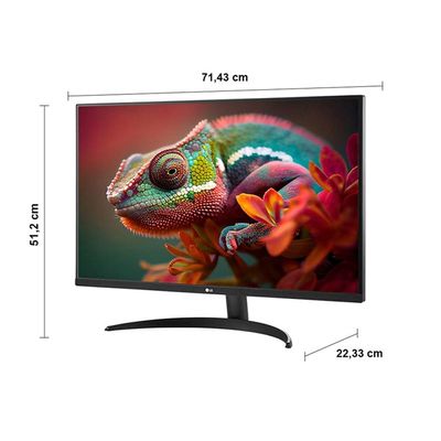 Monitor LG 32`` 4K UHD 32UR500-B AMD Free Sync MaxxAudio Black Stabilizer Preto