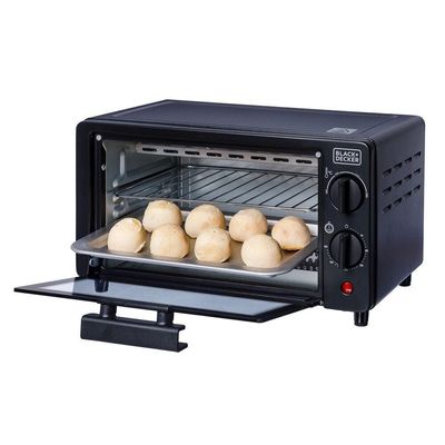 Forno Elétrico Black+Decker FT9N 9L Timer 60min Vidro Temperado 250°C preto / 220