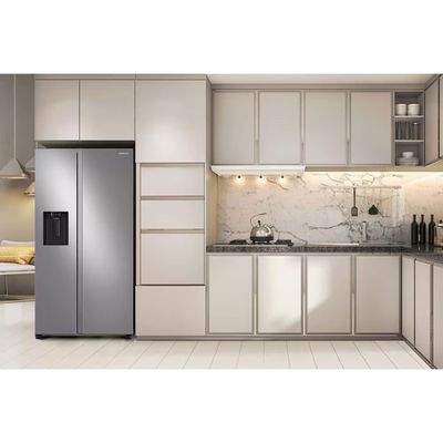 Geladeira Samsung Side By Side Digital Inverter RS60T5200S9 Frost Free com All Around Cooling e Spacemax Inox Look – 602 L Inox / 220