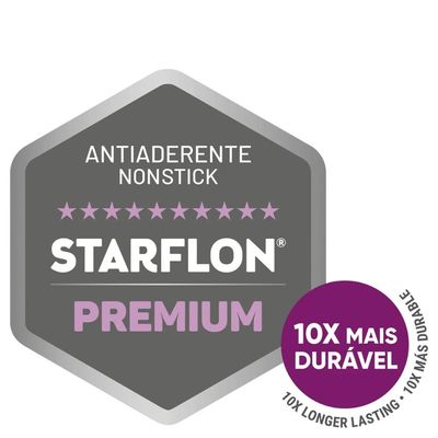 Jogo de Panelas Tramontina Mônaco em Alumínio Starflon Premium Preto 05 Peças