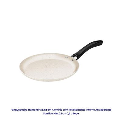 Jogo de Panelas Tramontina Linz 13 Pçs Bege Antiaderente com Utensílios