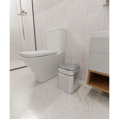 Lixeira Tramontina Sense Square 8 Litros Automática com Sensor Aço Inox Acetinado
