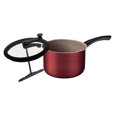 Pipoqueira Tramontina Paris 22 cm 4,8 Litros Vermelho em Alumínio Starflon Max